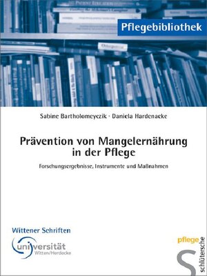 cover image of Prävention von Mangelernährung in der Pflege